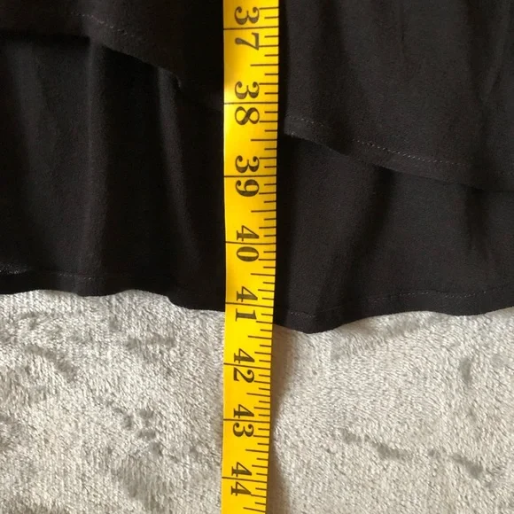 Adam Levine Mini Black Dress Size L Flowy A-Line Flare Whimsigoth Feminine - Picture 14 of 14